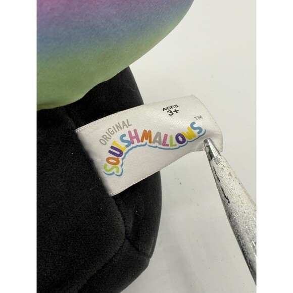 Squishmallows Caylee Unicorn Cat 7.5” Plush Toy Caticorn Rainbow Black Kellytoy - Picture 5 of 5
